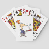 ボールをこうもりに当てる人 トランプ (裏面)