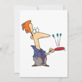 ボールをこうもりに当てる人 招待状 (正面)