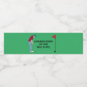 ボールをテーマにしたグラスグリーンゴルファー ペットボトルラベル (シングルラベル)