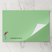 ボールをテーマにしたゴルファー ペーパーパッド (折り畳み)