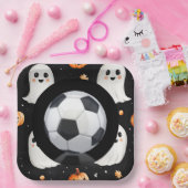 ボールをテーマにしたサッカーハロウィン ペーパープレート (パーティー)