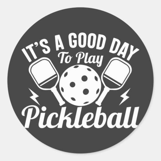 ボールをピックする良遊い日 ラウンドシール (正面)