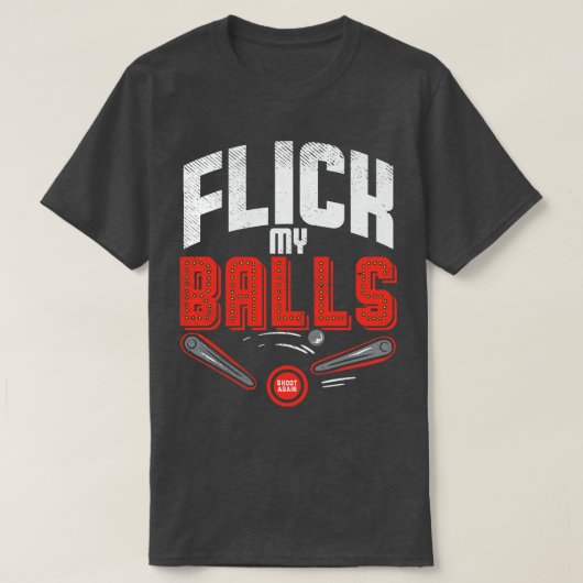 ボールをフリック Tシャツ (デザイン正面)