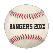 ボールを乗せた野球コーチ絵を描ー 野球ボール (裏面)