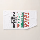 ボールを使うより遊良いトラック ハンドタオル (ハンドタオル)