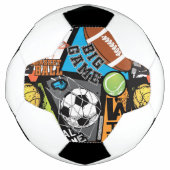 ボールを使ったスポーツパターン サッカーボール (正面)