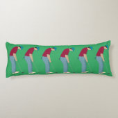 ボールを入れるグリーンゴルファー ボディピロー (裏面)