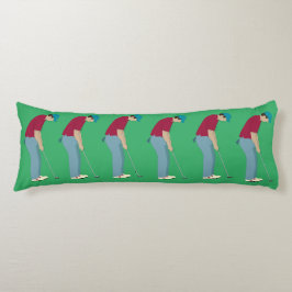 ボールを入れるグリーンゴルファー ボディピロー