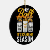 ボールを取る缶詰シーズンガーデニング庭師 セラミックオーナメント (右)