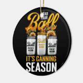 ボールを取る缶詰シーズンガーデニング庭師 セラミックオーナメント (左)