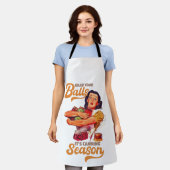 ボールを手に入れ、缶詰の季節に、瓶を手に入れる エプロン (着用した状態)