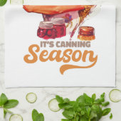 ボールを手に入れ、缶詰の季節に、瓶を手に入れる キッチンタオル (折り畳み)