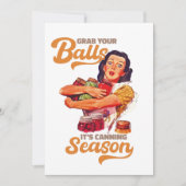 ボールを手に入れ、缶詰の季節に、瓶を手に入れる 招待状 (正面)