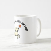 ボールを打つ コーヒーマグカップ (正面右)