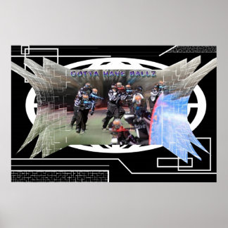 ボールを持っている ポスター