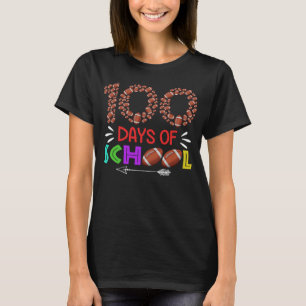 ボールを持つ100日サッカースポーツスクール Tシャツ