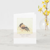 ボールを持つ カード (黄色い花)