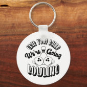 ボールを掴む行くボーリング キーホルダー (正面)