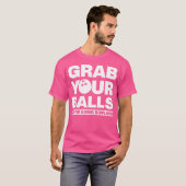 ボールを掴む行くボーリング Tシャツ (正面フル)