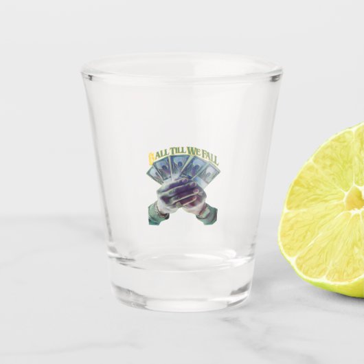 ボールを私たち秋はガラスを撃つ ショットグラス (正面)