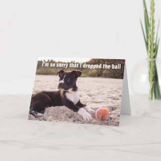 ボールを落とし、ベルト付き誕生日 – カード