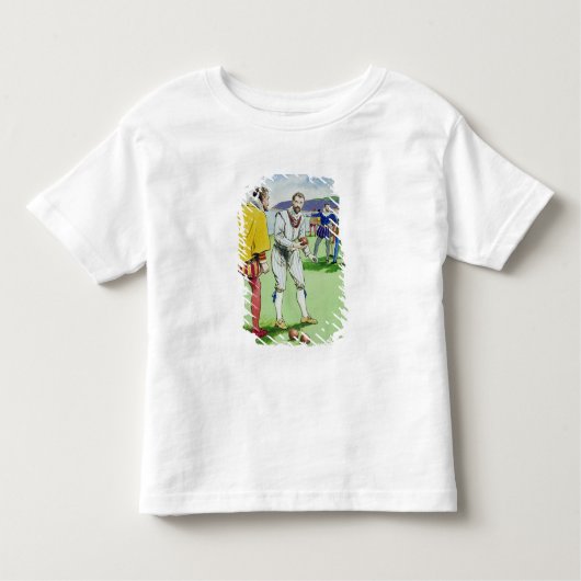 ボールを、から遊んでいるフランシス・ドレーク(1540/3-96) トドラーTシャツ (正面)