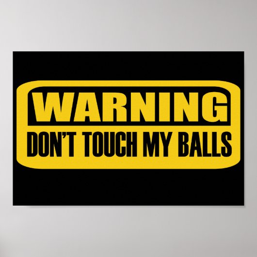 ボールをtouchしない ポスター (正面)