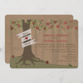 ボールインスパイアドのApple Orchard Wedding Invite 招待状 (正面/裏面)