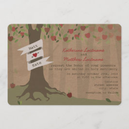 ボールインスパイアドのApple Orchard Wedding Invite 招待状