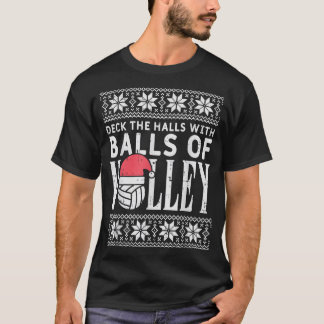 ボールオブボレークリスマスバレーボール醜いクリスマスSwe Tシャツ