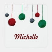 ボールオブヤーン/ネームクレフティホリデイ メタルオーナメント (裏面)