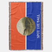 ボールオレンジ&ブルーアリゲーターブランケットを見つける スローブランケット (正面縦)