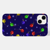 ボールオーナメントと雪 Case-Mate iPhoneケース (裏面 (横))
