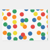 ボールカラフルパターン ラッピングペーパーシート (正面3)