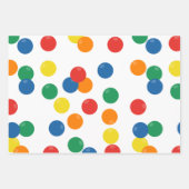 ボールカラフルパターン ラッピングペーパーシート (正面2)