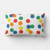 ボールカラフルパターン ランバークッション (正面)