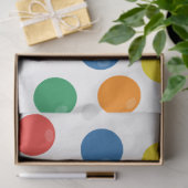 ボールカラフルパターン 薄葉紙 (ギフト)