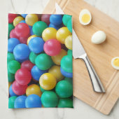 ボールカラフルピットボールキッシ遊ュー キッチンタオル (四つ折り)