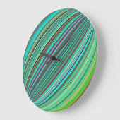 ボールカラーカラー光学錯覚レインボー ラージ壁時計 (傾斜)