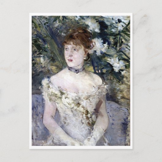 ボールガウンを着た少女 シーズンポストカード (正面)