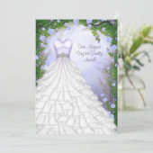 ボールガウンパーティードレスパープルバラキンセアニェラ 招待状 (スタンド正面)