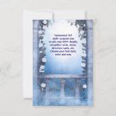 ボールガウン王室のネイビーブルーバラキンセアニェラRSVP 出欠カード (裏面)