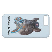 ボールキャップをかぶった自転車を持つチンチラ Case-Mate iPhoneケース (裏面(横))