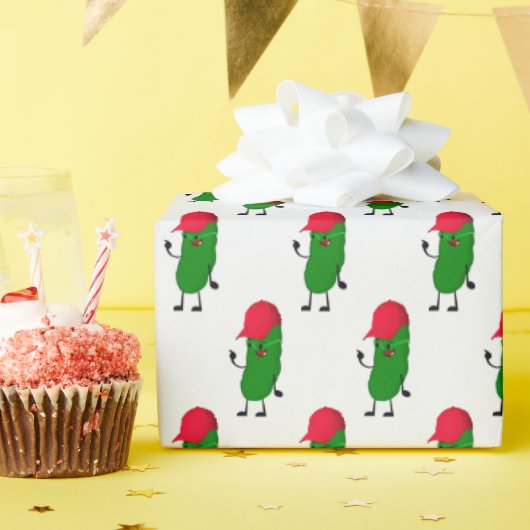 ボールキャップ付きディルピックレット ラッピングペーパー (誕生日パーティー)