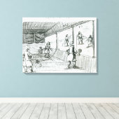 ボールゲーム キャンバスプリント (インサイチュ (ウッドフロア))