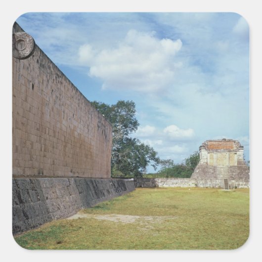 ボールコートの壁 スクエアシール (正面)