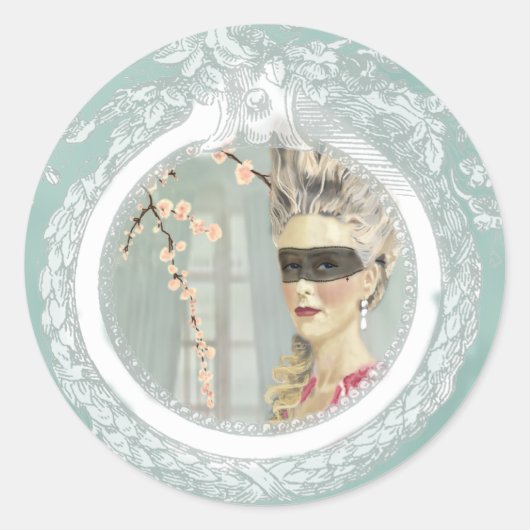 ボールステッカーの前 ラウンドシール (正面)