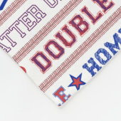 ボールステッチ – 野球 フリースブランケット (角)