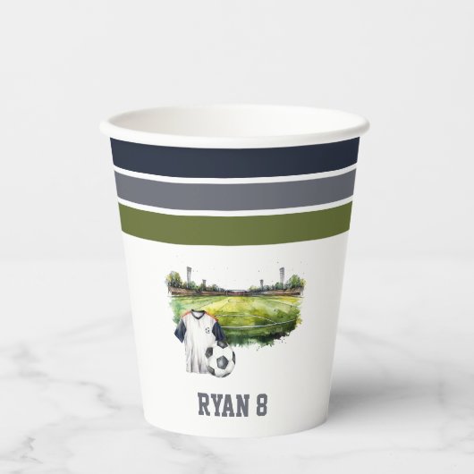 ボールスポーツゲームバースデーパーティーキッズ 紙コップ (正面)