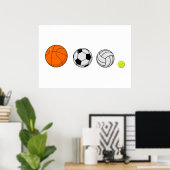 ボールスポーツポスター ポスター (ホームオフィス)
